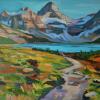Hiking to Mount Assiniboine,
 30 x 40 inches $1800